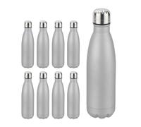 9x Bottiglia termica in acciaio inox borraccia isolante 0,5 l chiusura ermetica