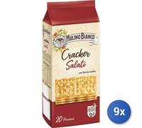 9x Bundle Crackers Mulino Bianco Salati Gr 500