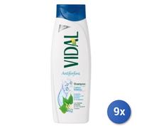 9x Bundle Vidal Shampoo 250 Ml. Antiforfora