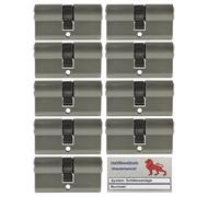 9X Cilindro Profilo 70Mm 35/35 +45 Chiave Insieme Not+Pericolo Carta Di Codice