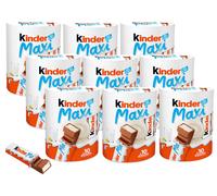 9X Ferrero Kinder Maxi Barrette Ricoperte di Cioccolato a Latte 210g