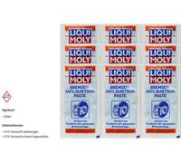 9x G Originale LIQUI MOLY Anti-virus Freno Squeak Incolla Cuscino Plastica