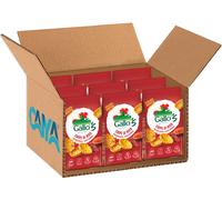 9X Gallo's Chips di Riso Rosso Integrale con Paprika Senza Glutine 40g