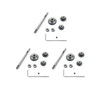 9x Ingranaggio di Trasmissione In Metallo con Cambio Asse D Set di Ingranaggi In Acciaio per WPL D12 1/10 RC Accessori per Parti di Aggiornamento per