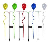 9x LED lampada solare da esterno plug-in decorazione giardino farfalla libellula colorata cambiamento di colore
