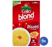 9x Multipack Riso Gallo Blond Risotti Kg 1