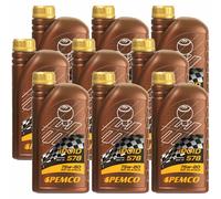 9x PEMCO 1 Litro Ipoid 578 75W-80 GL-4/GL-5 Handschaltgetriebeöl Api GL-4