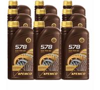 9X PEMCO 1 Litro IPOID 578 75W-80 GL-4 / GL-5 Olio Per Cambio Manuale API GL-4