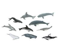 9x Set Orca & Delfino Figure da Esporre Animale Miniblings Balena Blu Grigia