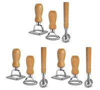 9X Set Taglia Pasta per Ravioli, Stampo per Ravioli con Manico nel Legno pe3332