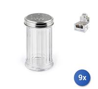 9x Spargitutto In Vetro E Acciaio Inox H&H