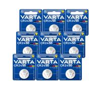 9x VARTA CR2450 Batterie Pila a Bottone Litio 3V 560mAh