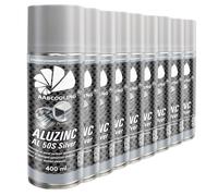 9x ZINCO SPRAY ALLUMINIO SPRAY 400ml ANTIRUGGINE PRIMER BOMBOLETTA SPRAY VERN...