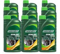 9X1 Litri Originale FANFARO Olio Per Trasmissione MAX 4 80W-90 API GL-4