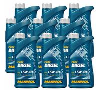 9X1 Litro MANNOL 15W-40 DIESEL OLIO MOTORE API CH-4/SN ACEA A3/B4 VW MB MAN