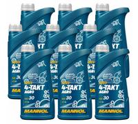 9x1 Litro MANNOL 4 Tempi Agro SAE 30 Olio Motore 7203 API SL JASO MA/MA2
