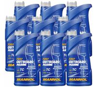 9x1 Litro MANNOL Fuoribordo Marino Olio Motore API TC JASO FC NMMA TC-W3