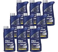 9x1 Litro Originale MANNOL Olio per Ingranaggi Fwd Olio Cambio 75W-85 Api Gl 4