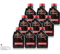 9x1 Litro Originale MOTUL 106376 8100 x-Pulire + 5W30 Olio motore VW per BMW