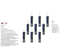 9X310ML MANNOL Sigillante Per Parabrezza Colla Per Vetro Colla Poliuretanica