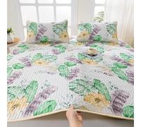 A,1.8*2m,Set di lenzuola per letto king size, stampa floreale set di biancheria da letto da 3 pezzi Set di lenzuola per letto matrimoniale, spazzolato per una maggiore morbidezza e comfort