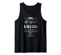 A-10 Blueprint - Thunderbolt Ii Warthog T-shirt regalo per papà Canotta