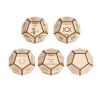 a 12 facce - Cubo da gioco, divertenti, novità a scelta, accessorio per giochi di società da tavolo | in a 12 facce per viaggi scolastici, appuntamenti di viaggio, d