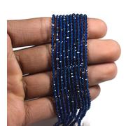 A++ 2-3 mm topazio blu naturale Londra sfaccettato tondo piccole perline per ...