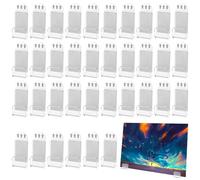 A 36 pezzi di record in vinile Montaggio a parete Acrilico Porta record in vinile Adesiva Scaffale per display in vinile senza trapano Porta del record di album invisibile per la visualizzazione di un