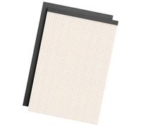 A 4 80 fogli di carta a grafici con supporto in cartone quadricipiti griglie carta facile da strappare perforazioni grafiche blocchi note per la scuola