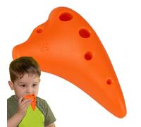 a 6 fori, Okarina Flauto - SC Key Flauto in resina a 6 fori, strumento musicale portatile per la raccolta con libro di canzoni tutorial per bambini, adulti, principianti, facile da imparare