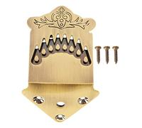 A 8 String Mandolin Tailpiece Pattern Feather Pattern Premium Metal Bronze Color Sostituzione Spettacolo per musicisti di Mandolino
