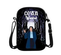 A A Along Halloween Witch Inspired Borsa a tracolla Bad Witch Tv Show Fan Regalo Borsa Portafoglio, Coven Wanted Cb1, large