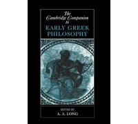 A. A. Long The Cambridge Companion to Early Greek Philosophy (Tascabile)