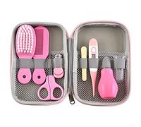 A/A Set per la cura del bambino, 8 pezzi, kit di cura per neonati, con termometro da bagno, aspiratore nasale, pettine per unghie, per neonati, neonati, sanità e cura