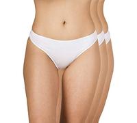 A.A UNDERWEAR - Mutande da Donna a Vita Bassa Slip in Morbido Cotone e Modal, Pacco da 3 Bianco. XL