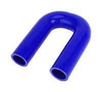A ABSOPRO 1 Pz 32mm/1,26" ID 150mm/5,91" Lunghezza 180 Gradi Tubo in Silicone Blu Tubo Refrigerante Universale