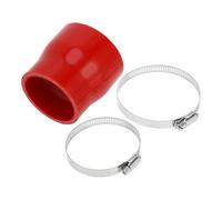 A ABSOPRO 1 Set 60-70mm/2.36"-2.76" ID 76mm/2.99" Lunghezza Tubo in Silicone Rosso per Auto con Morsetti Tubo Refrigerante Universale