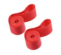 A ABSOPRO 16" Bicicletta Ruota Cerchio Striscia Cerchio Nastro Fodera Interno Tubo Fascia PVC Rosso Coppia Sostituzione dell'articolo