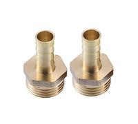 A ABSOPRO 2pz 10mm 1/2" BSP Maschio Filettatura Tubo Flessibile Raccordo Connettore