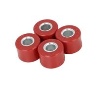A ABSOPRO 4 Pz Duraturo Presa Ammortizzatore Boccole per CG125 Rosso | Per Moto E Scooter. Materiale: Gomma E Metallo. 24X24X16mm, Foro 9.4mm, Esterno 24mm. Sostituzione Antiurto.