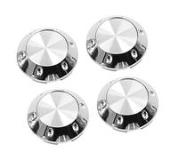 A ABSOPRO 4 x Coprimozzo 68mm 6 Clip Ruota Pneumatico Centro Mozzo Copricerchi Tappi Cappucci Copertura con Adesivo
