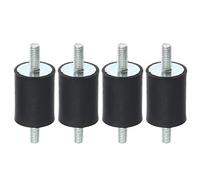 A ABSOPRO 4pz M4 Anti Vibrazione Gomma Isolatore Supporto 15x20mm per Auto Motori