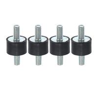 A ABSOPRO 4pz M5 Anti Vibrazione Gomma Isolatore Supporto 15x10mm per Auto Motori