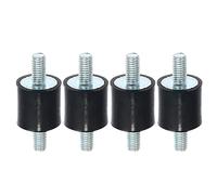 A ABSOPRO 4pz M5 Anti Vibrazione Gomma Isolatore Supporto 15x15mm per Auto Motori