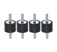 A ABSOPRO 4pz M5 Anti Vibrazione Gomma Isolatore Supporto 20x15mm per Auto Motori