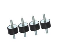 A ABSOPRO 4pz M6 Anti Vibrazione Gomma Isolatore Supporto 25x15mm per Auto Motori Sostituzione dell'articolo