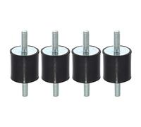 A ABSOPRO 4pz M6 Anti Vibrazione Gomma Isolatore Supporto 25x25mm per Auto Motori