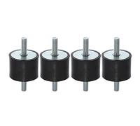 A ABSOPRO 4pz M8 Anti Vibrazione Gomma Isolatore Supporto 40x30mm per Auto Motori