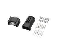 A ABSOPRO 6 Kit di Connettori Spina per Acceleratore Auto a 6 Pin per Mercedes-Benz per BMW Impermeabile Serie in Plastica Nera Maschio Femmina Connettore Terminale per Cavi Sostituzione